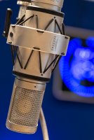 sprecher voice over mikrofon